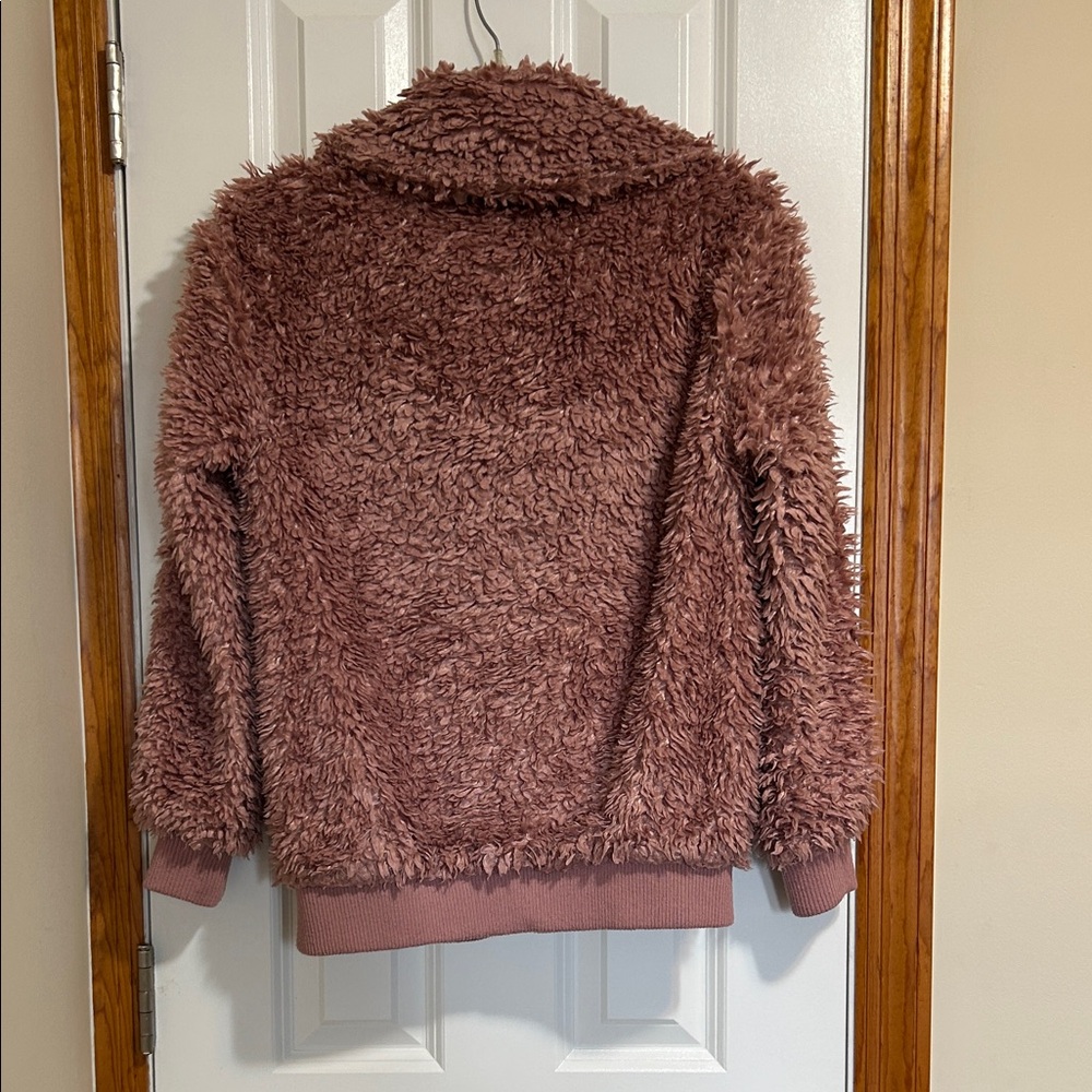 BB Dakota Faux Fur Teddy Jacket – Mauve Pink – Size Small - Picture 4 of 6